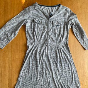 Patagonia Gray Print Cotton Dress S